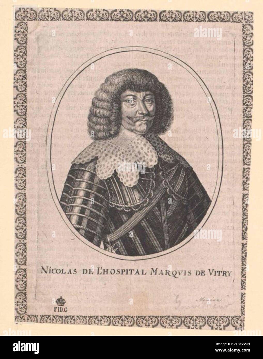 Vitry, Nicolas vom Duc Hospital. Stockfoto