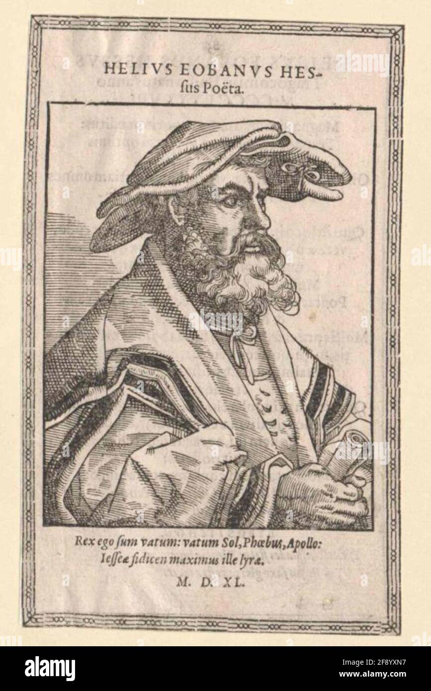 Eobanus Hessus Verlag: Jobin, Bernhardstecher: Stimmer, Tobias Sparte: Straßburg Stockfoto