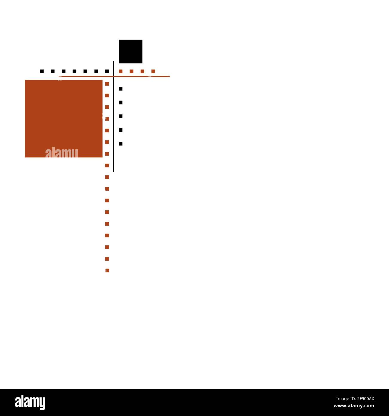 Abstrakte rote und schwarze Würfel Stockfoto
