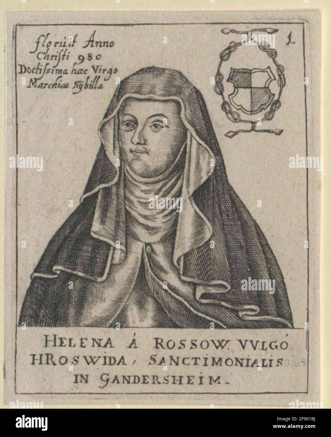 Roswitha von Gandersheim Verlag: Buchhandlung Bey the Real = Schulsport: Berlin Stockfoto