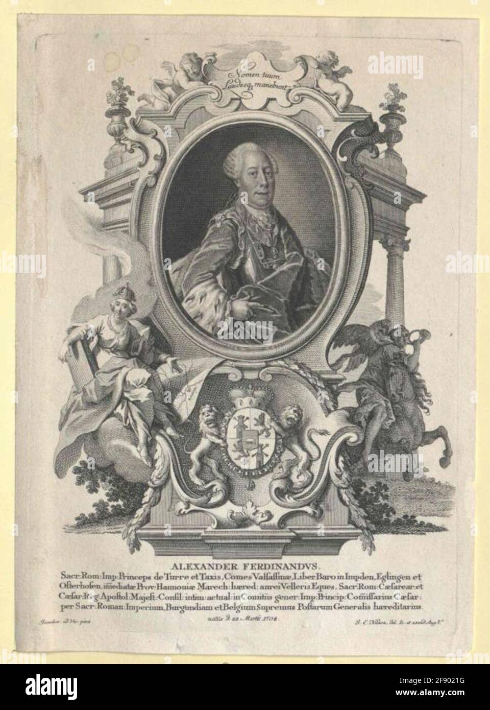 Thurn und Taxis, Alexander Ferdinand Prince. Stockfoto