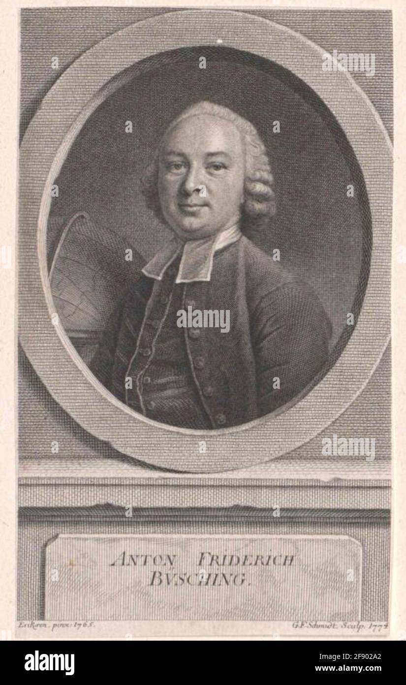 Büsching, Anton Friedrich Maler: Eriksen, Vigiliusecher: Schmidt, Georg Friedrich Stockfoto