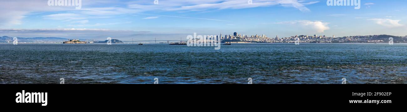 Landschaftlich schöner Blick auf die Küste, San Francisco, Kalifornien, USA Stockfoto