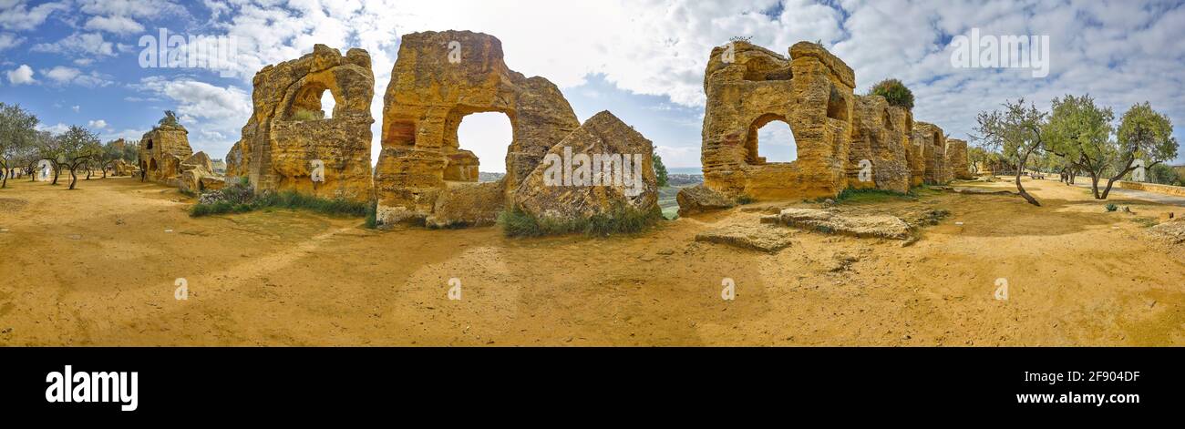 Frühchristliche Nekropole, Tal der Tempel, Agrigent, Sizilien, Italien Stockfoto