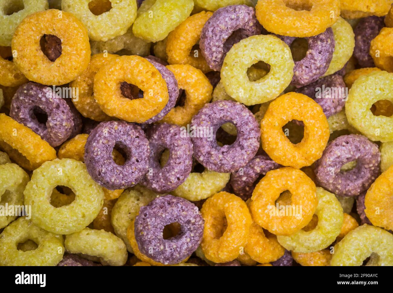 Nahaufnahme von Frühstückscerealien Stockfoto