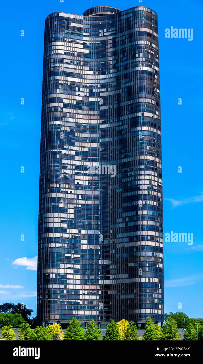 Lake Point Tower, Chicago, Illinois, USA Stockfoto