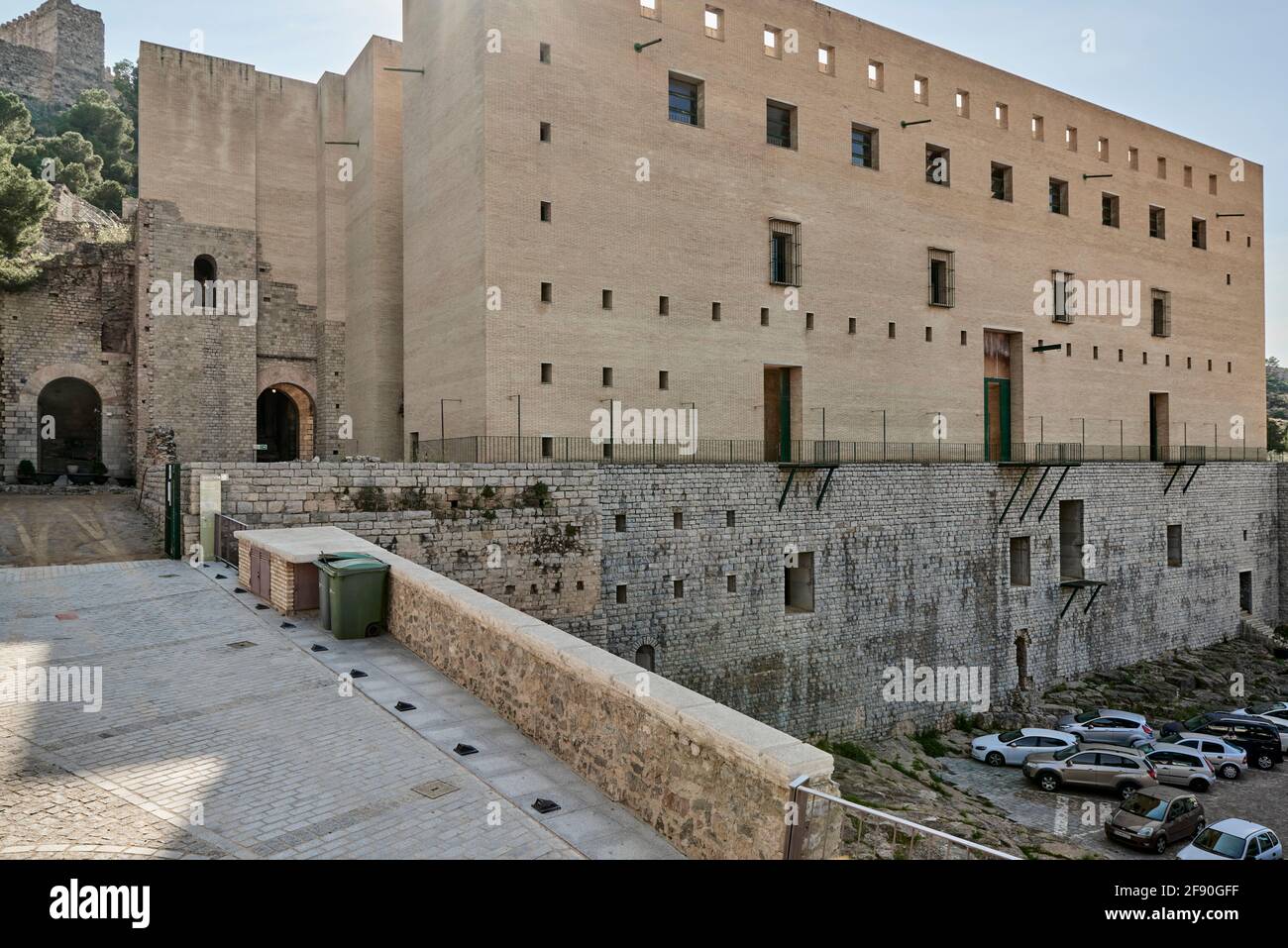 Blick auf das antike römische Theater in der Stadt Sagunto in der Provinz Valencia, Spanien, Europa Stockfoto