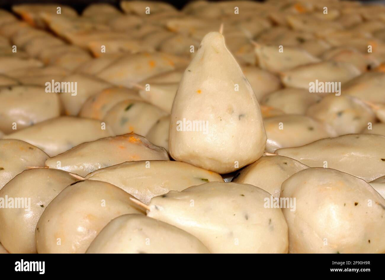 Brasilianische Backhendl snack roh Stockfoto