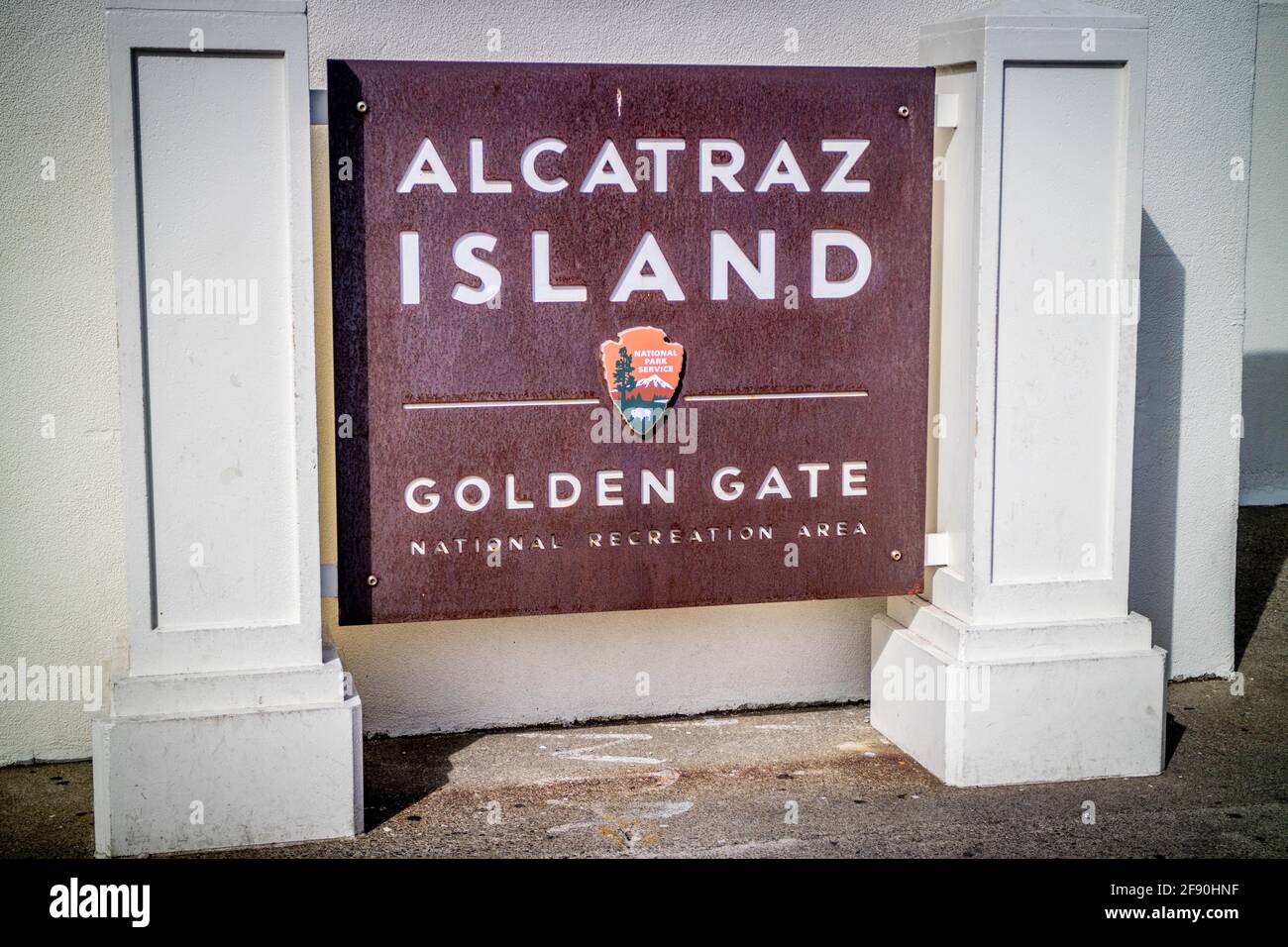 San Francisco, Kalifornien, USA - 28. Oktober 2017: Ein einladendes Schild Stockfoto