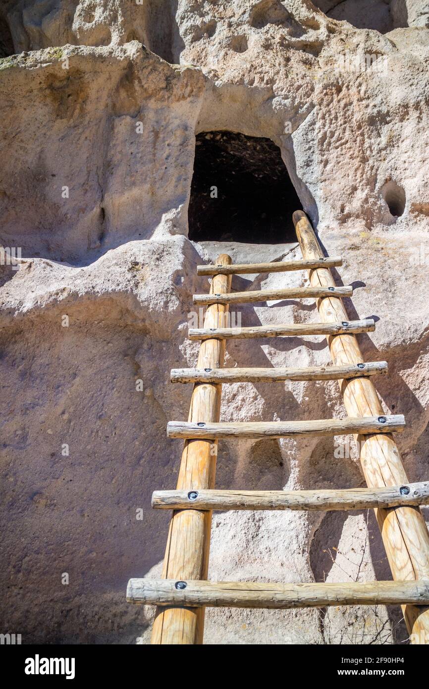 Main Loop Trail im Bandelier National Monument Stockfoto