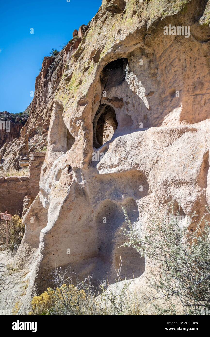 Main Loop Trail im Bandelier National Monument Stockfoto