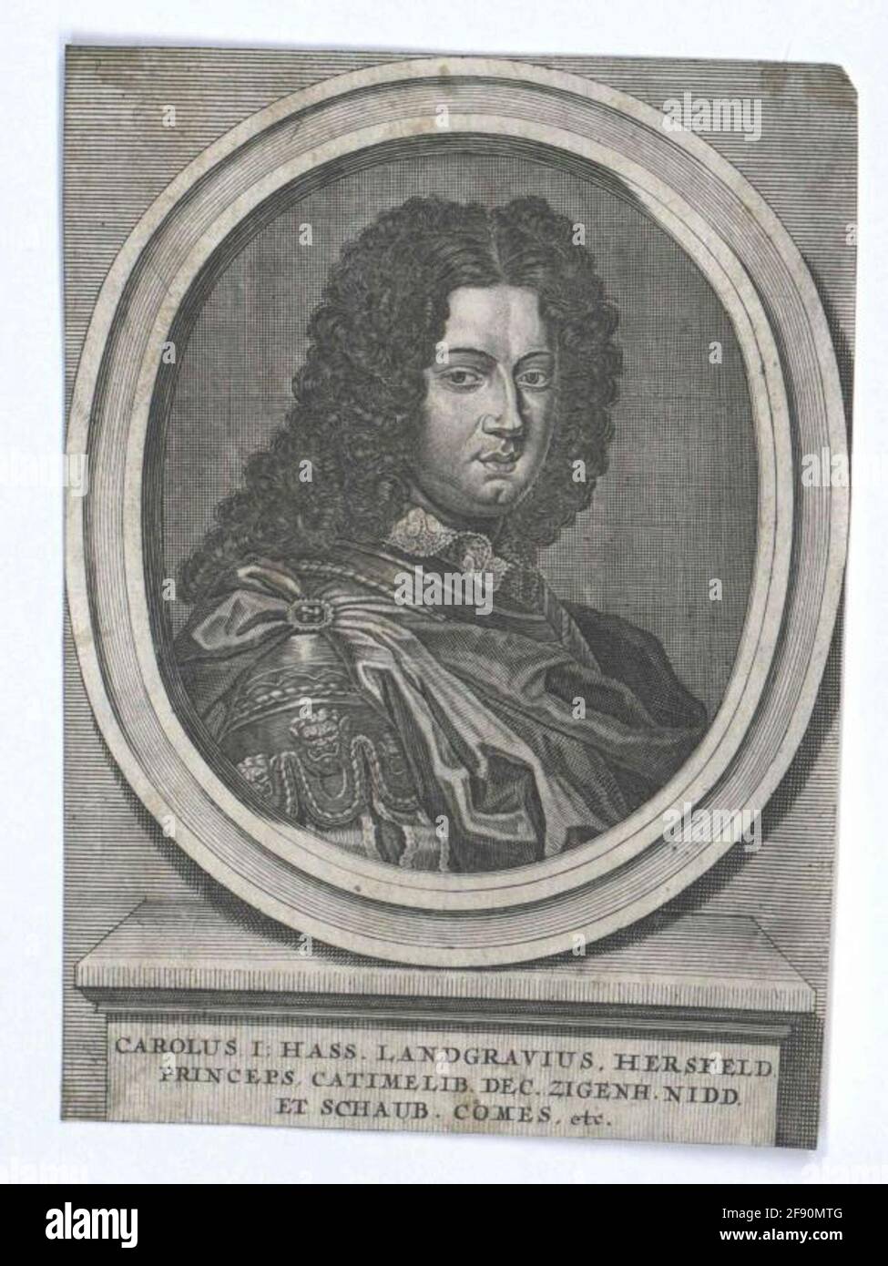 Karl, Landgraf von Hessen-Kassel 1671/1750 Stockfoto