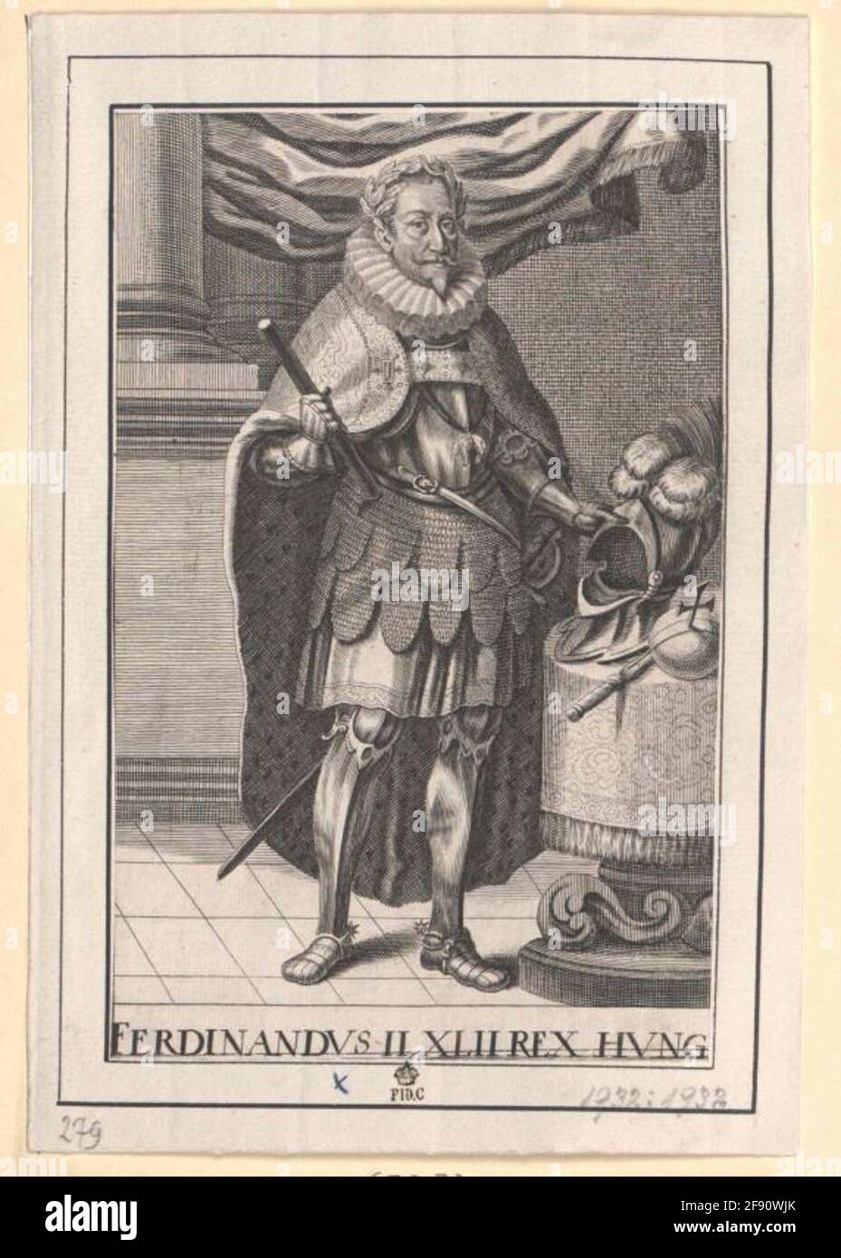 Ferdinand II., römisch-deutscher Kaiser. Stockfoto