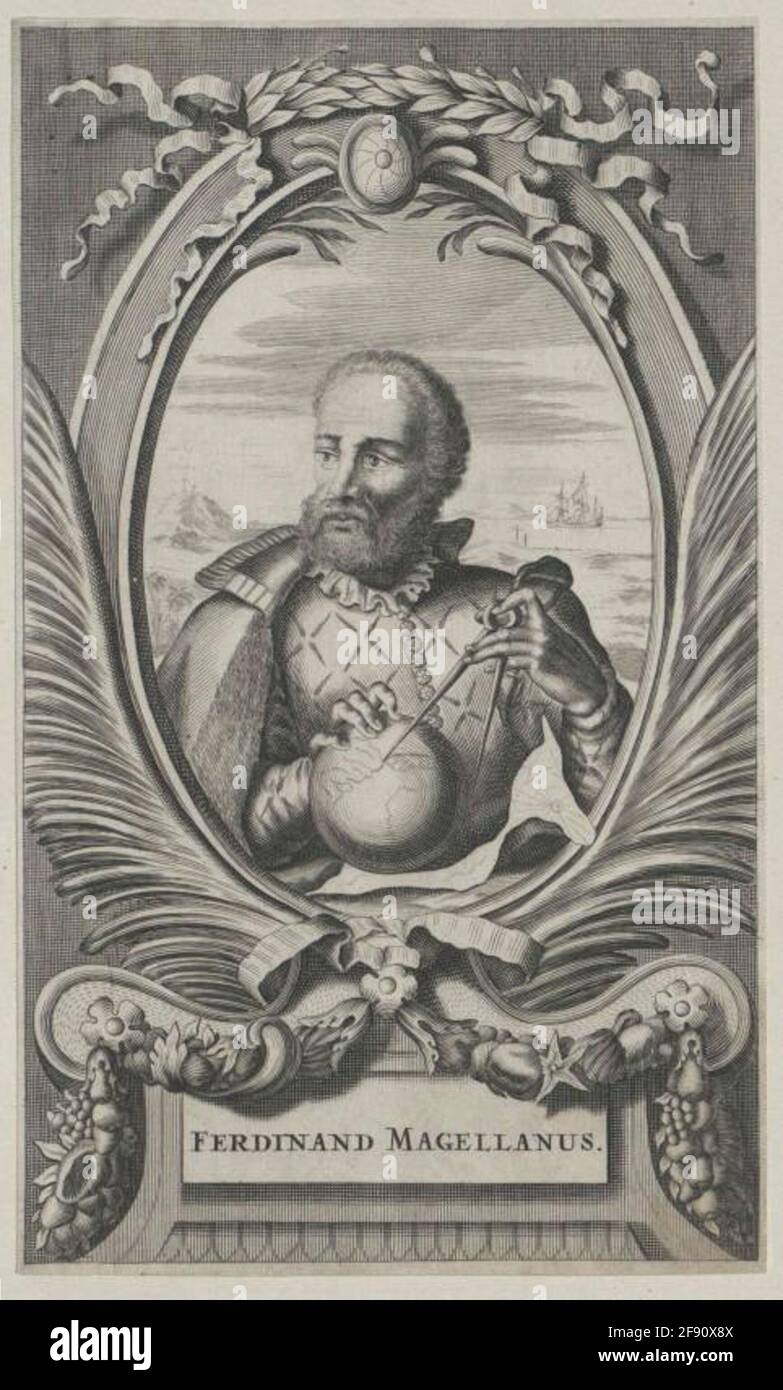 Magalhaes, Fernao De Verleger: AA, Pieter Van der Stockfoto