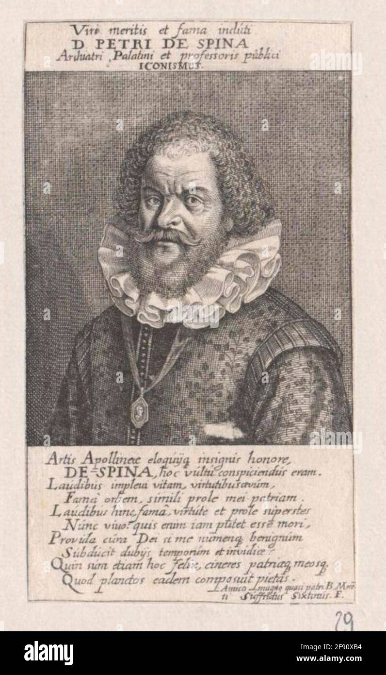 Spina, Petrus de. Stockfoto