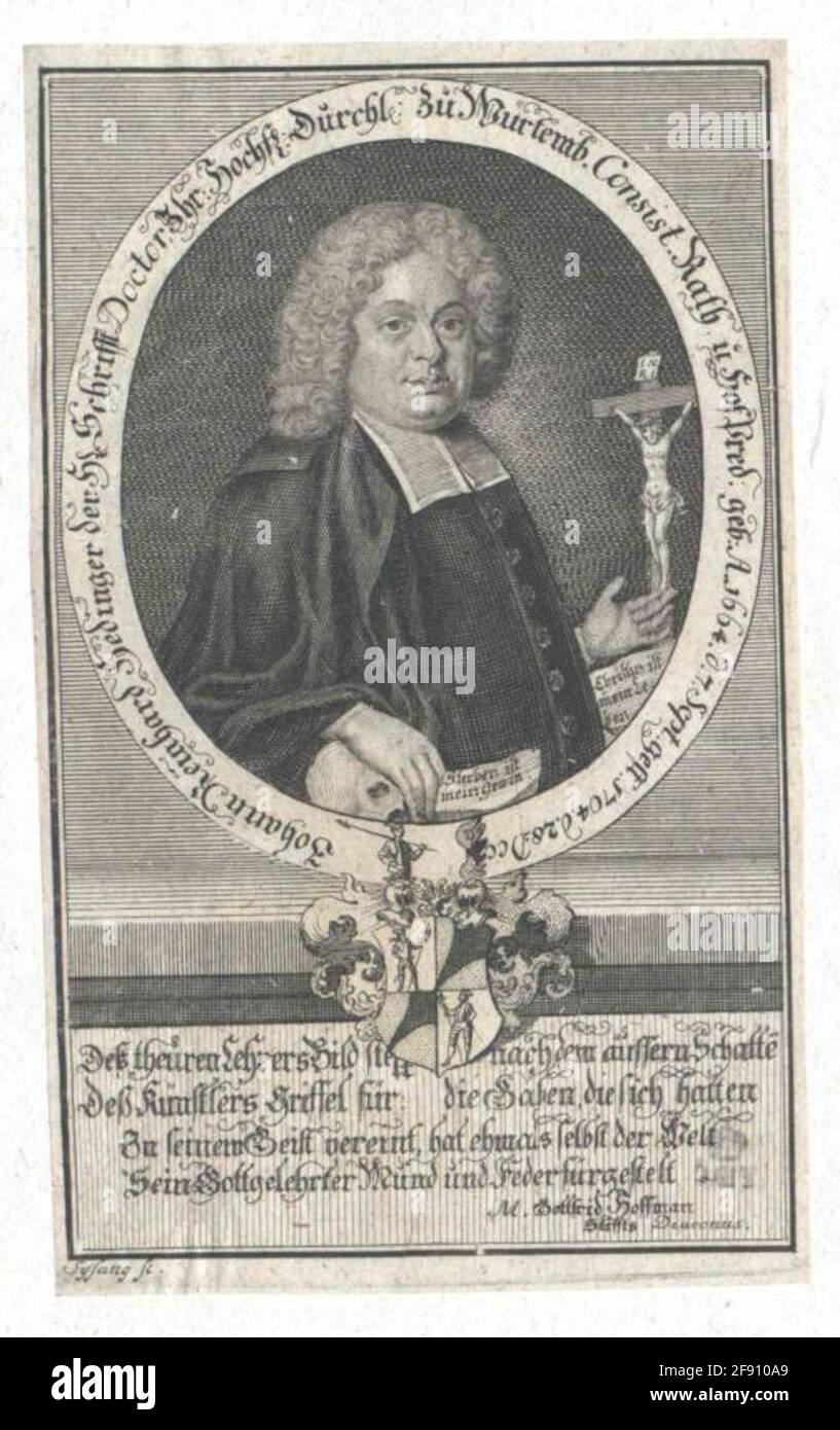 Hedinger, Johann Reinhard Stecher: Sysang, Johann Christoph Stockfoto