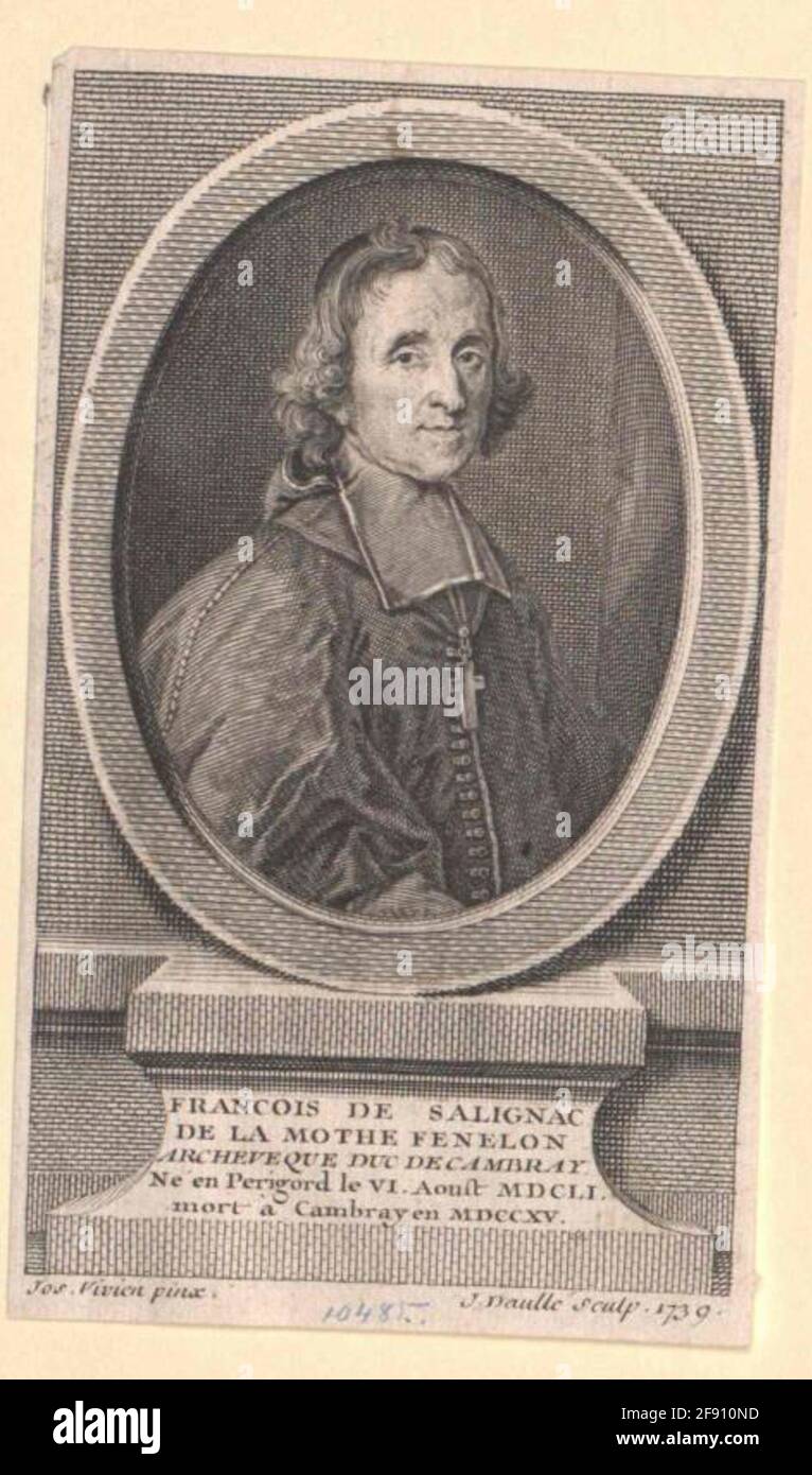 Félon, François de Salignac de la Mothe Stecher: Daulle, Jean Stockfoto