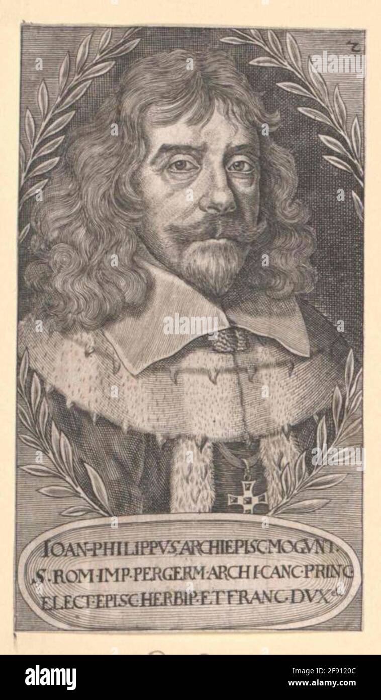 Schönborn, Johann Philipp von. Stockfoto