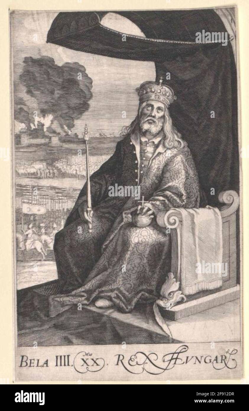 Béla IV., König von Ungarn. Stockfoto