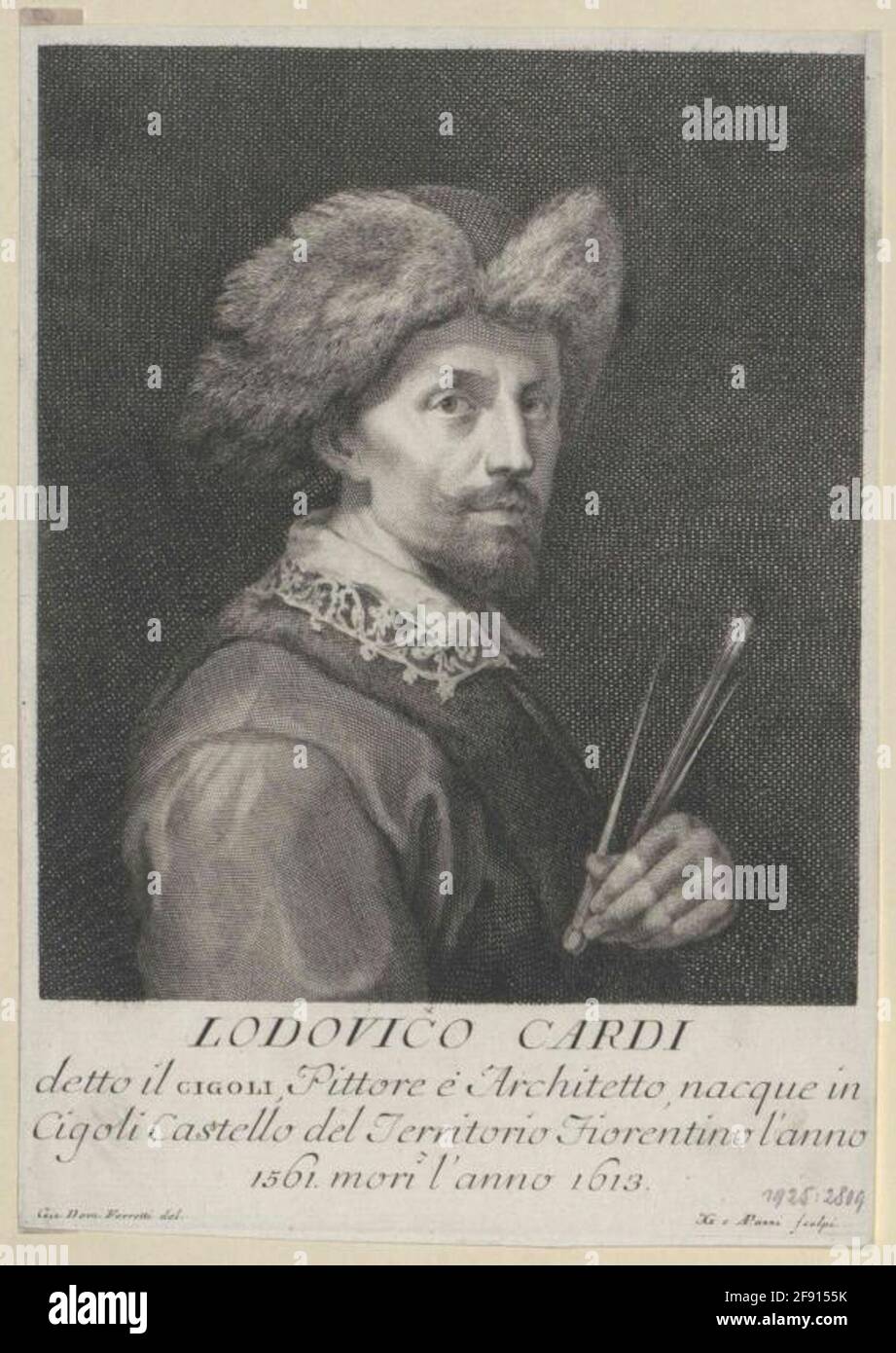 Cigoli, Lodovico Zeichner: Ferretti, Giovanni Domenicostec: Pazzi, AntoniosTec: Monogrammist Jgdatierung: 1721/1766 Stockfoto