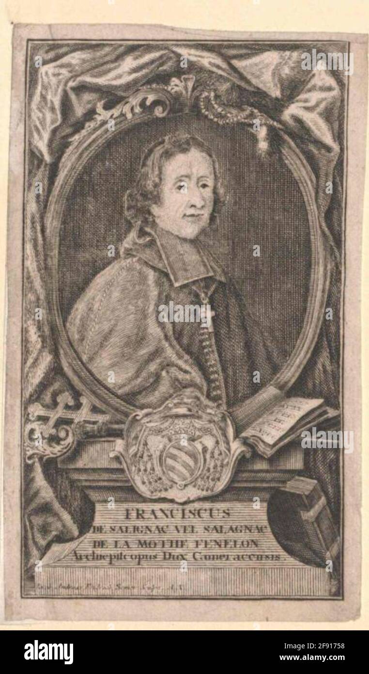 Félon, François de Salignac de la Mothe Stecher: Fridrich, Jacob Andreas (1684) Stockfoto