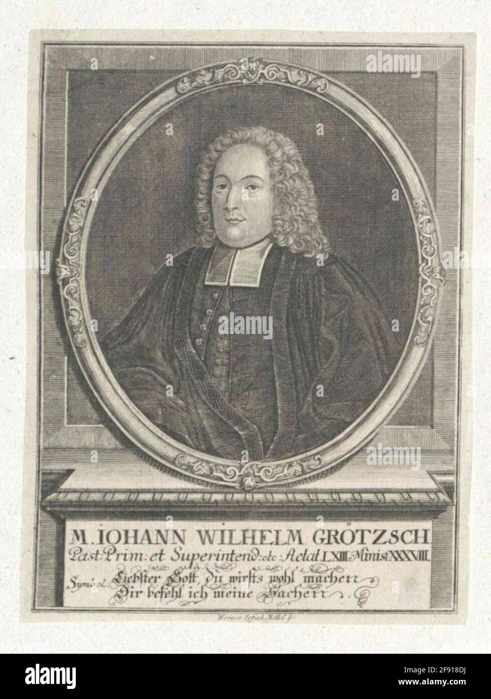 Groß, Johann Wilhelm. Stockfoto