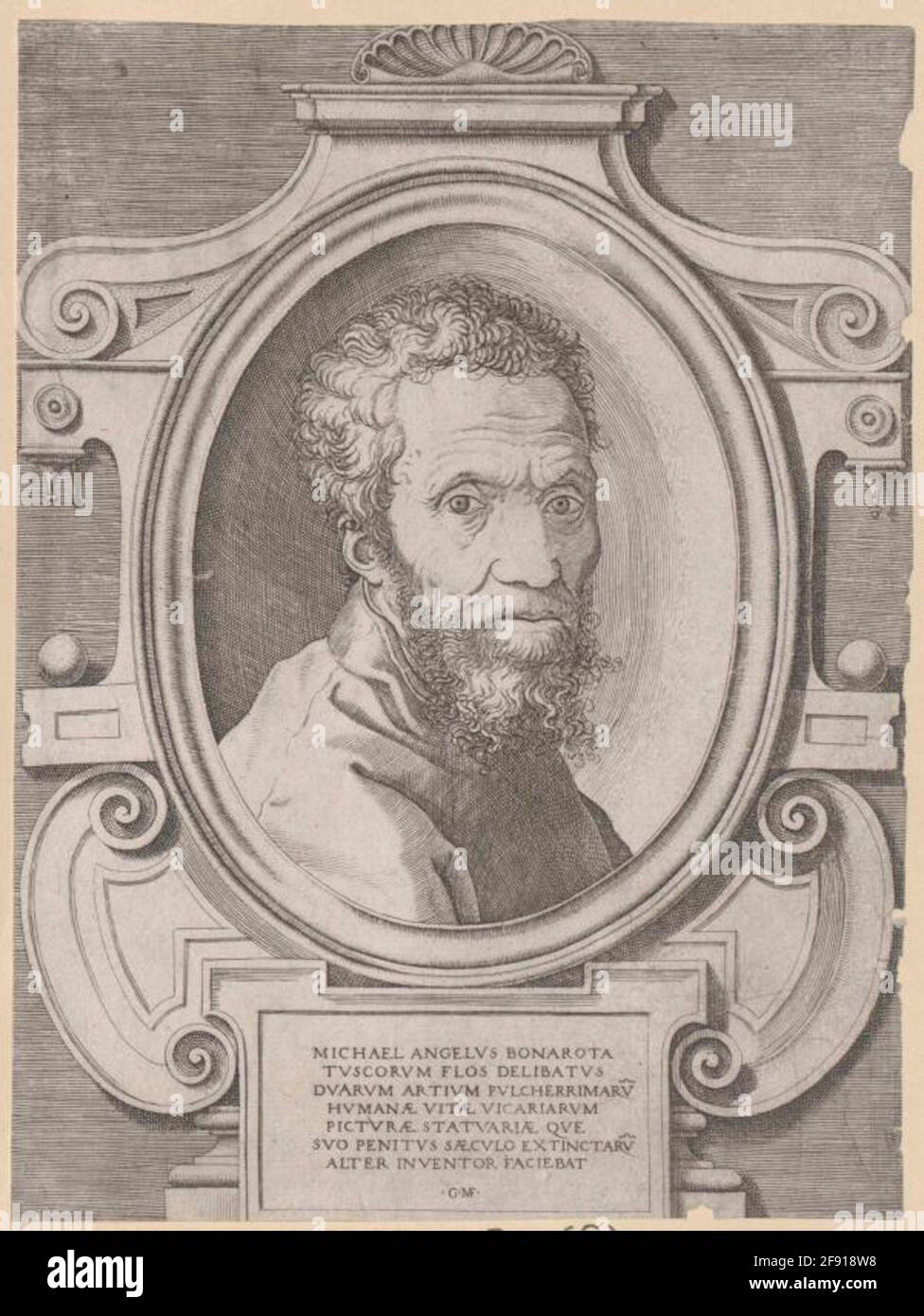Michelangelo Buonarroti Stecher: Ghisi, Giorgio Datierung: 1564/1582 Stockfoto