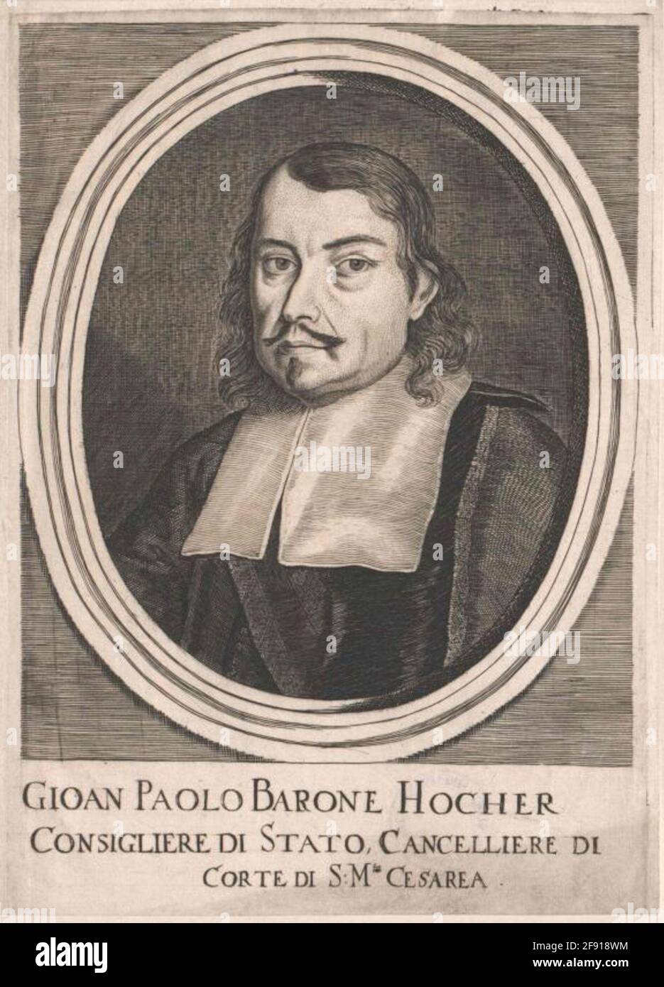 Hoch von Hohenburg und Hohenkrähen, Johann Paul Freiherr. Stockfoto