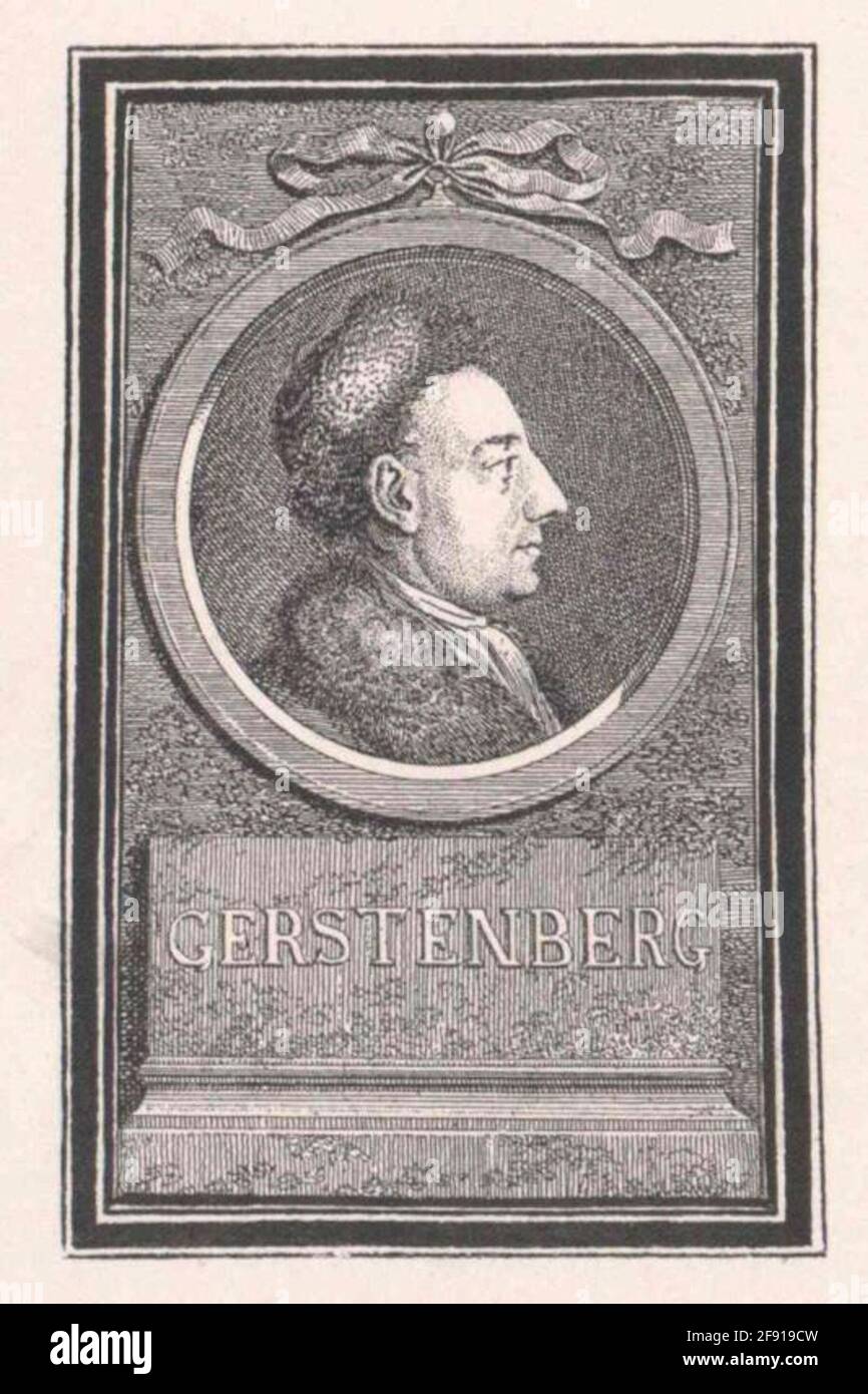 Gerstenberg, Heinrich Wilhelm von Erschier: Chodowiecki, Daniel Nikolaus Stockfoto