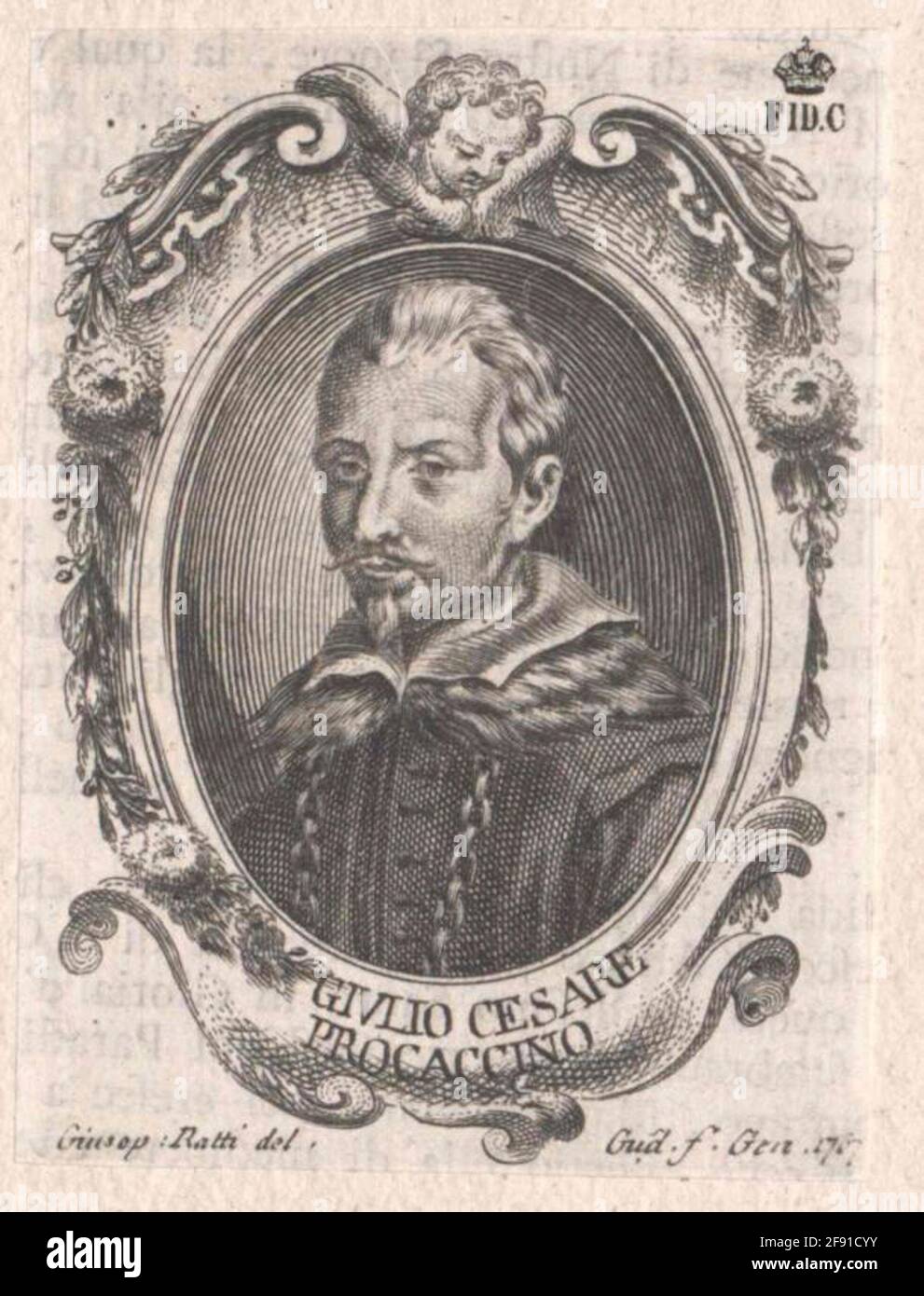 Procaccini, Giulio Caesar. Stockfoto
