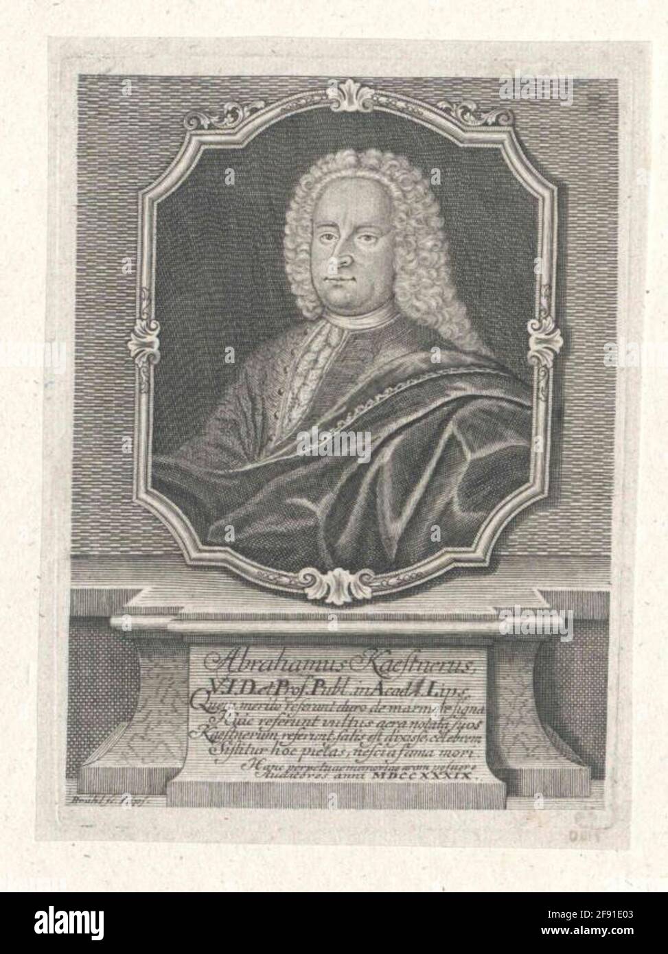 Kästner, Abraham. Stockfoto