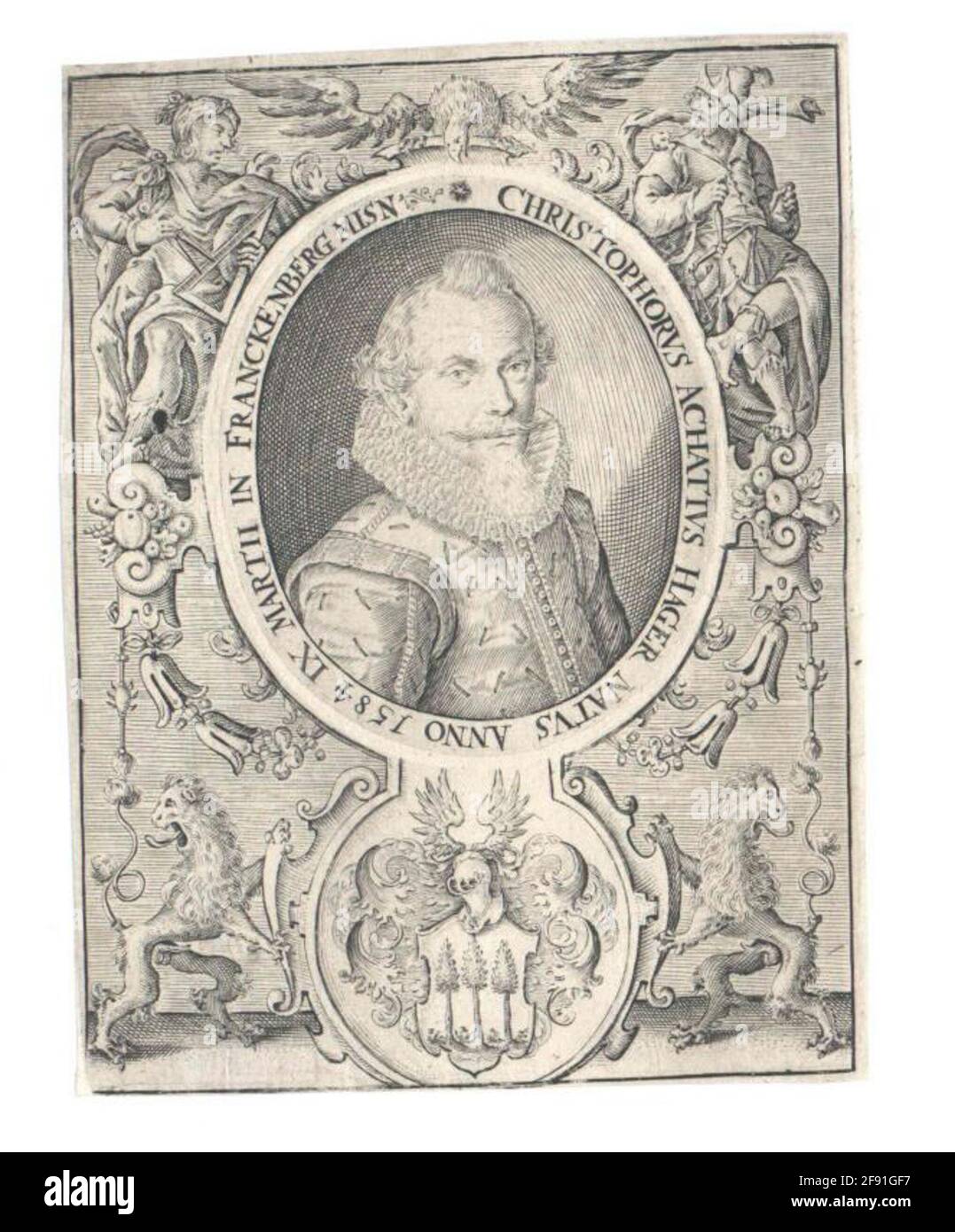 Gärten, Christof Achatius. Stockfoto