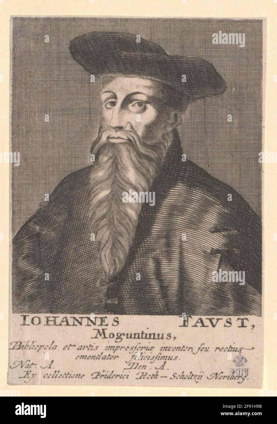 Fust, Johann Stecher: Knorr, Georg Wolfgangverger: Roth-Scholtz, Friedrichdatung: 1726/1742 Stockfoto