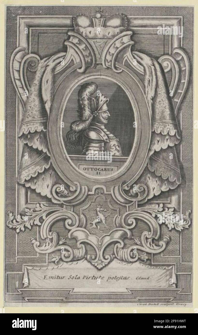 Ottokar II Przemysl, König von Böhmen. Stockfoto