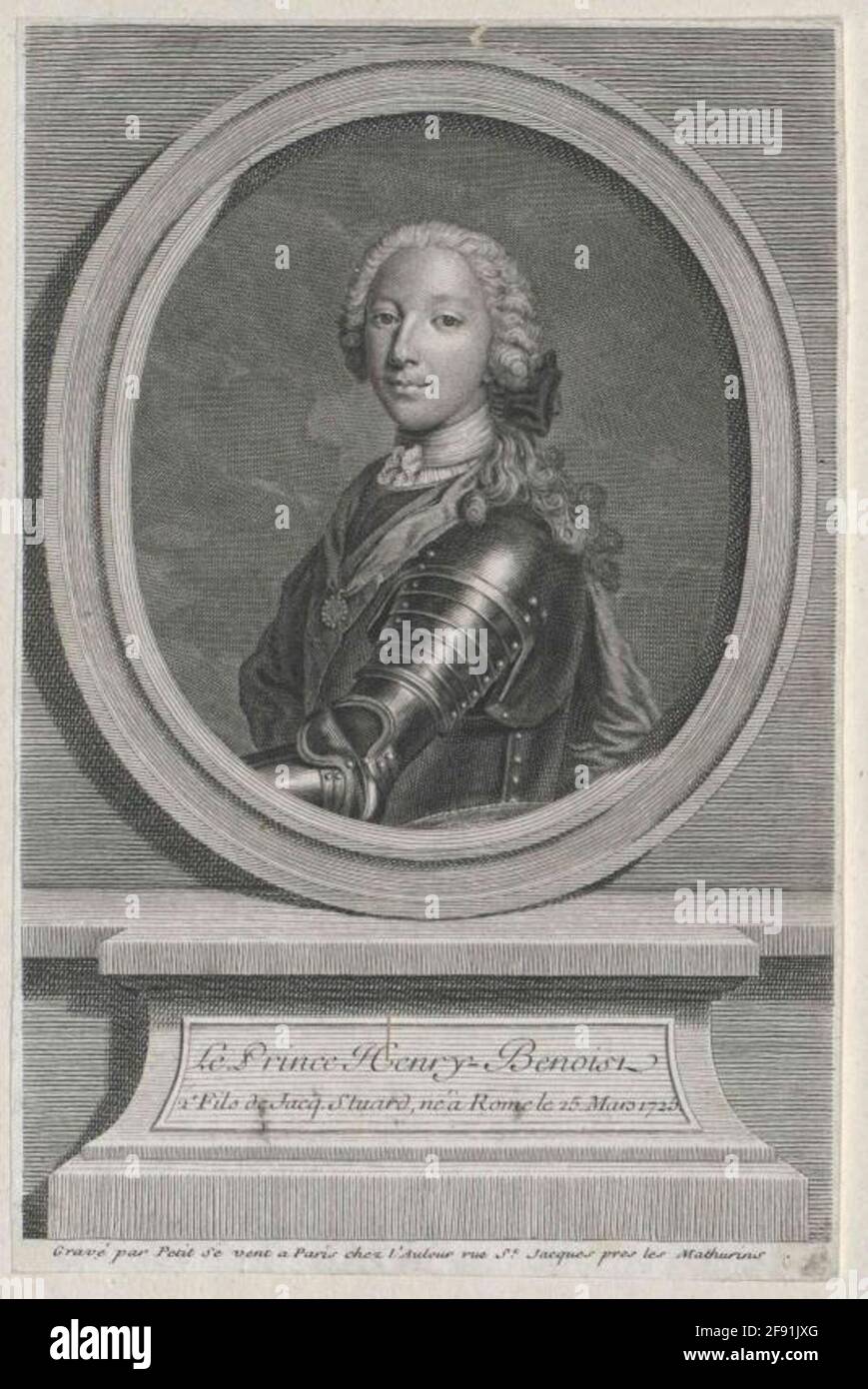 Heinrich Benedikt, Prinz von England. Stockfoto