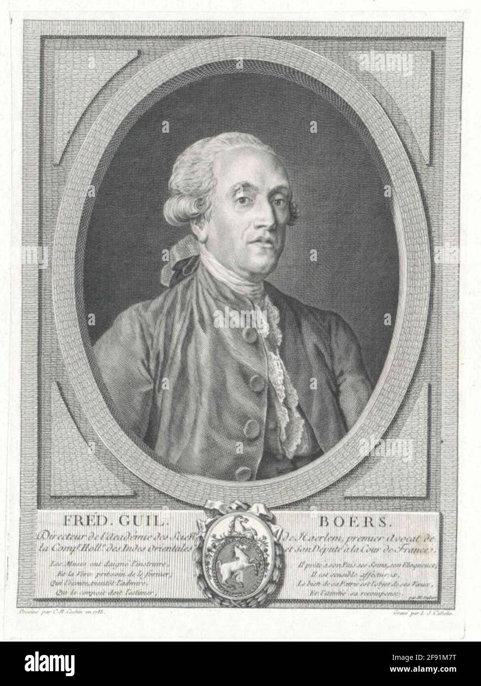 Buren, Frederik Willem. Stockfoto