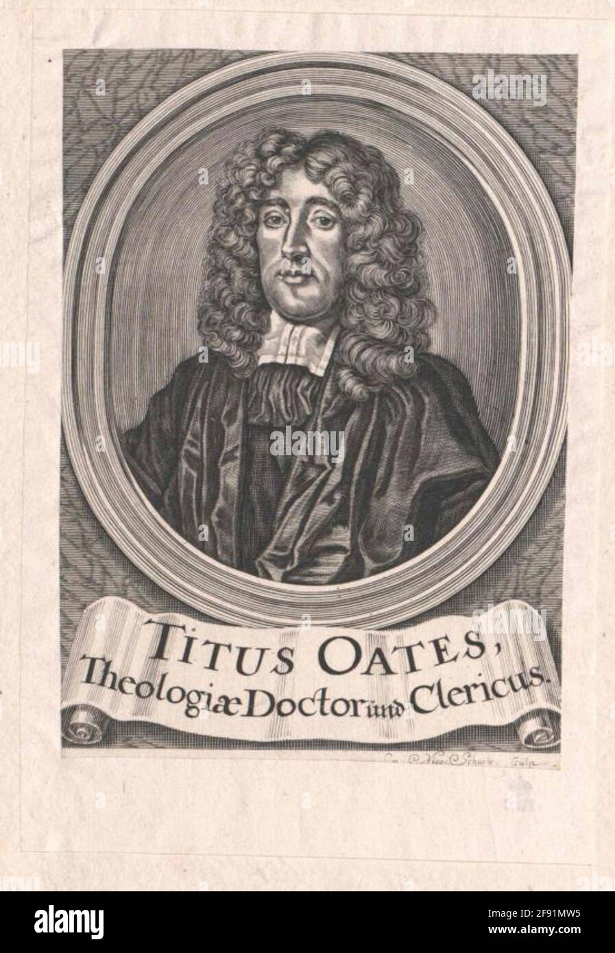 Oates, Titus Stecher: Schurtz, Cornelius Nicolausverlag: Ended, Johann Andreas (Söhne) Stockfoto