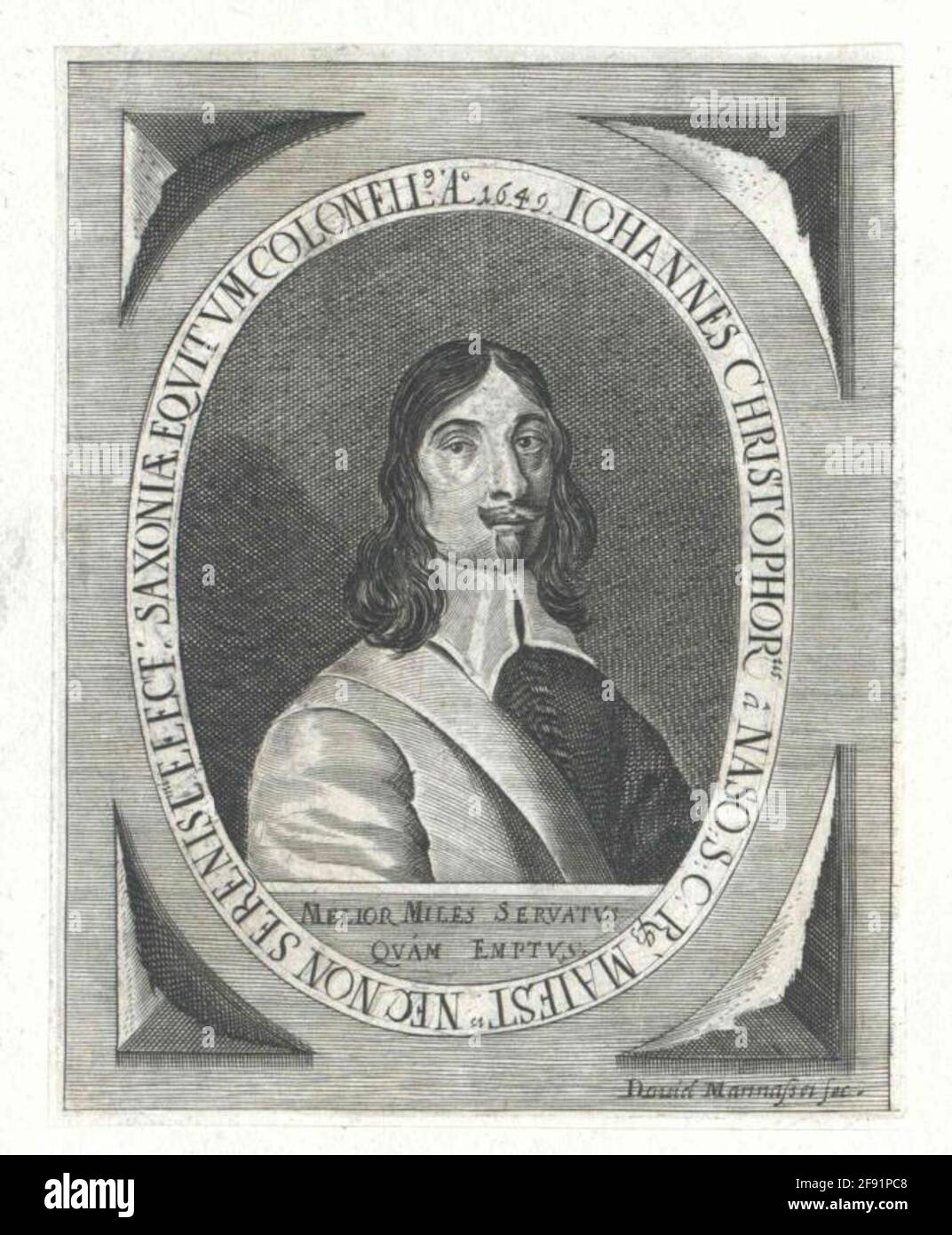 Naso, Johann Christopher von. Stockfoto