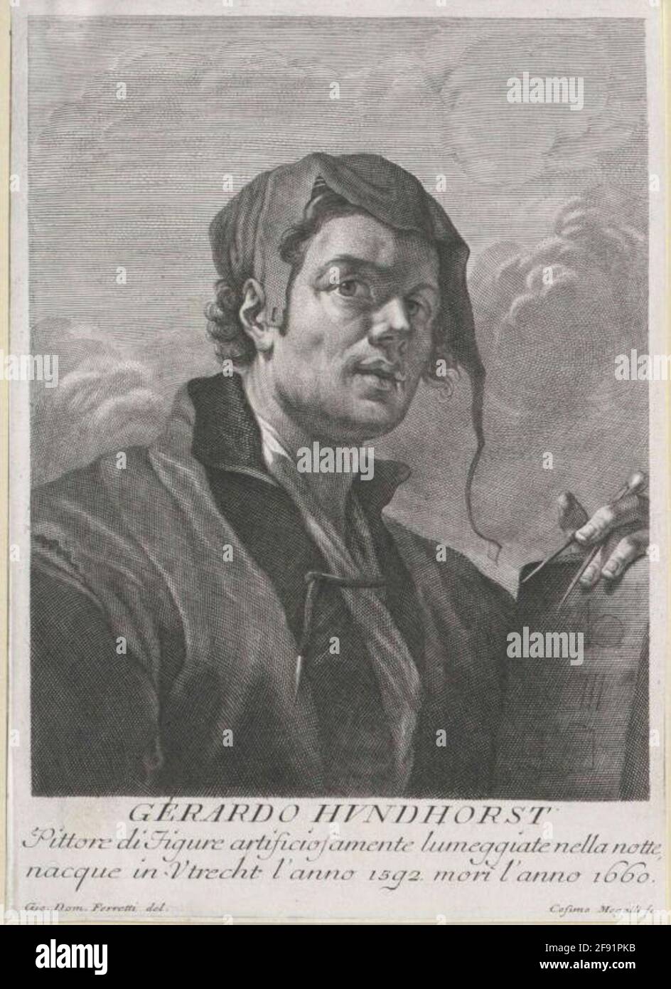 Honthorst, Gerrit van. Stockfoto