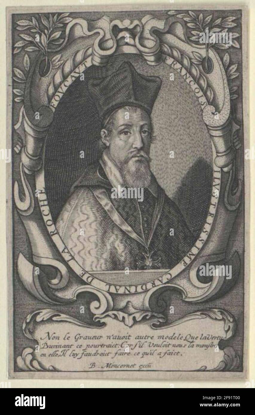 La Rochefoucauld, François de. Stockfoto