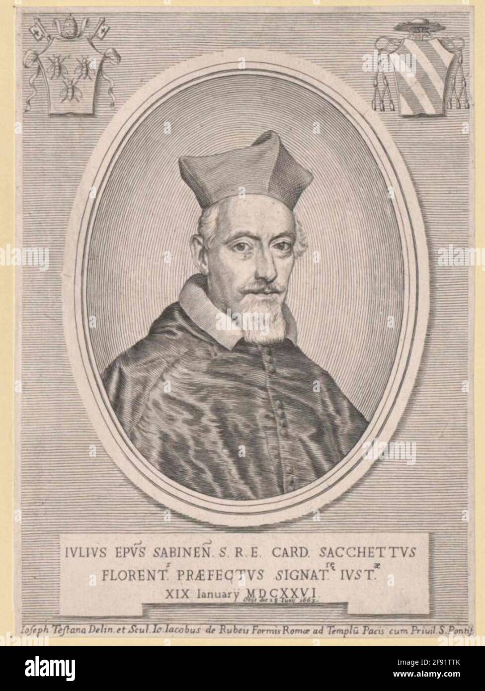 Sacchetti, Giulio. Stockfoto