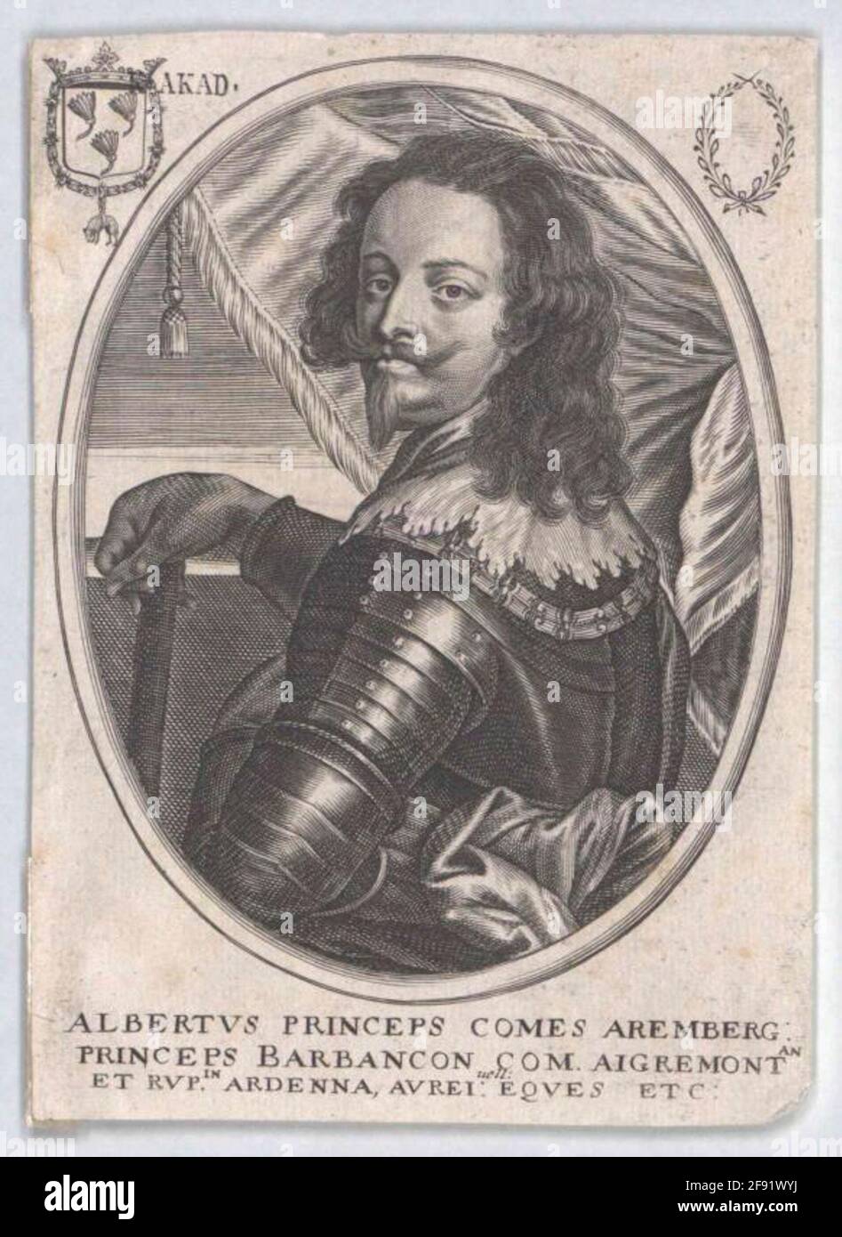 Linie, Graf von Arenberg, 2. Prinz von Barbaginçon, Albert de Verleger: Moncornet, Baltazar Stockfoto
