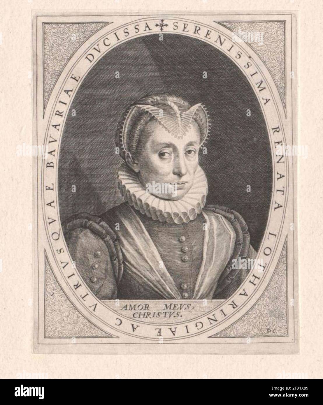 Renate, Herzogin von Lothringen. Stockfoto