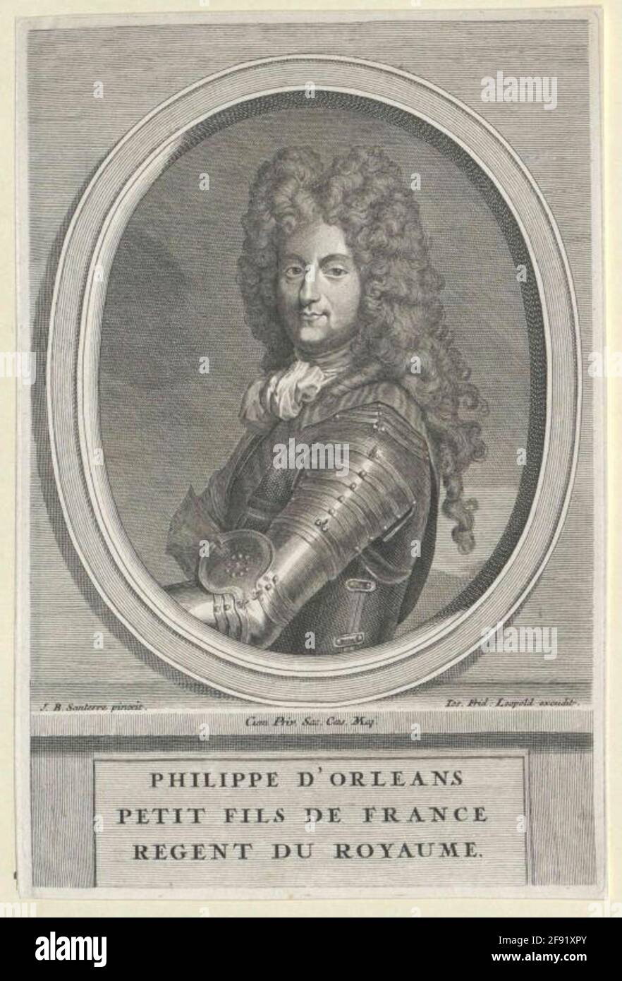 Philipp II., Herzog von Frankreich Orléans. Stockfoto