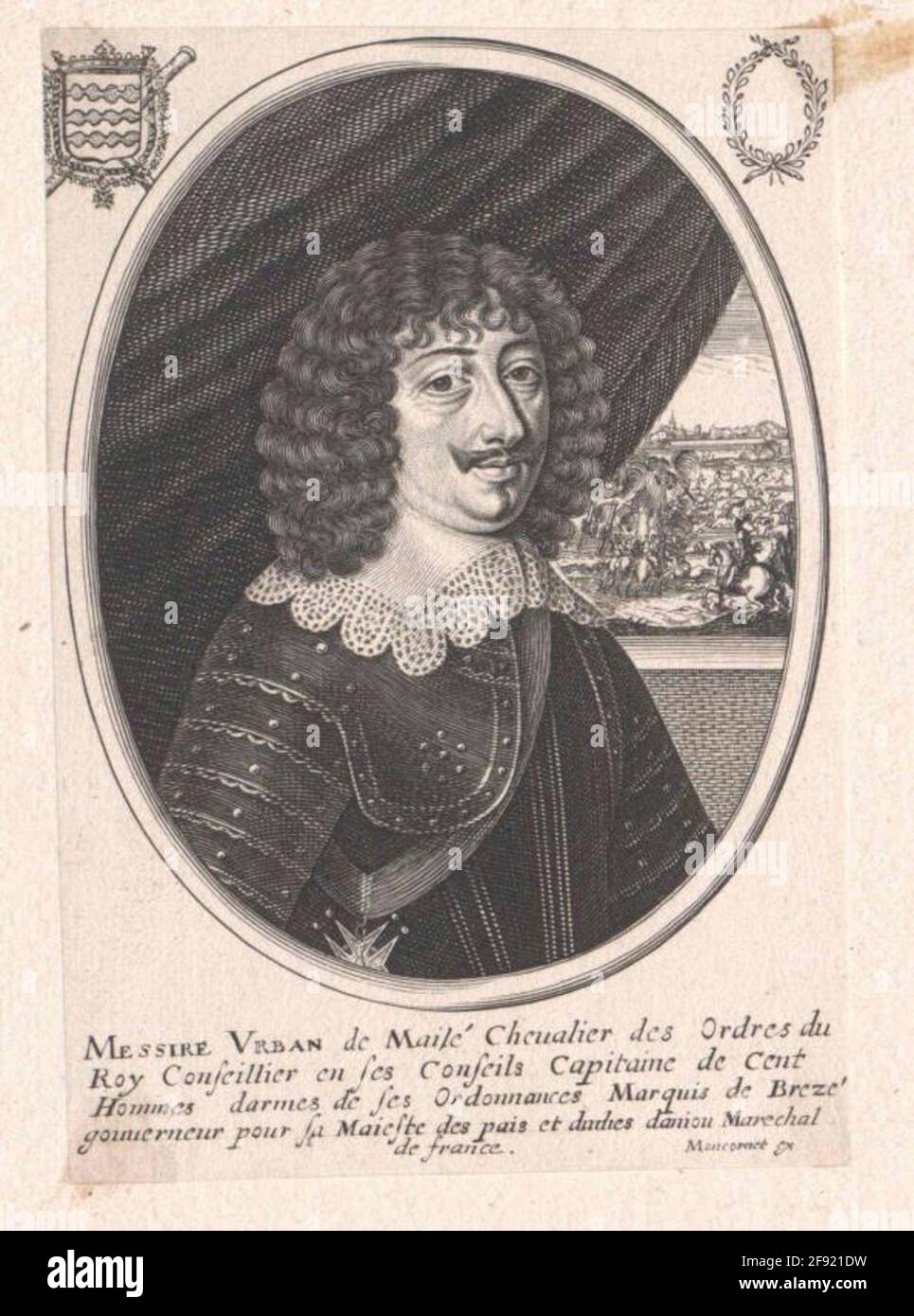Maille, Marquis de Brézé, Urban. Stockfoto