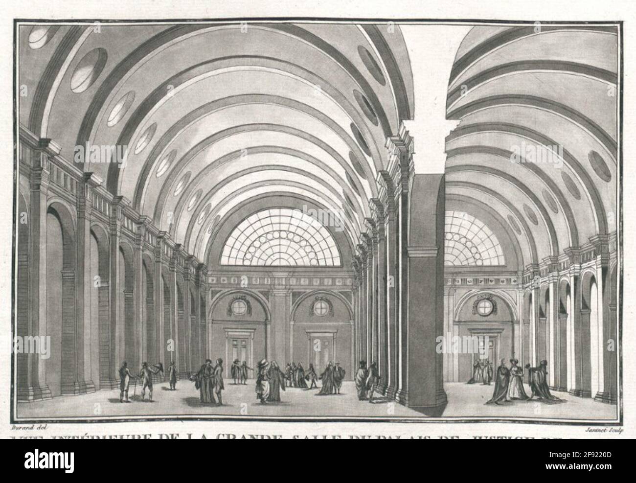 Innenansicht des Großen Gerichtshofes von Paris, oder sind die Kassationsgerichte, Zivilisten, Justizvollzugsbehörden und Premiereninstanz. Stockfoto