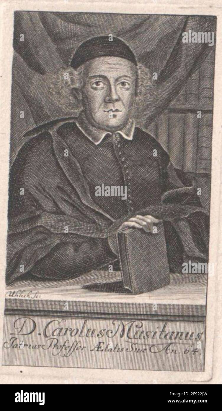 Musitano, Carlo Eraser: Uhlich, Gabrielddation: 1699/1741 Stockfoto