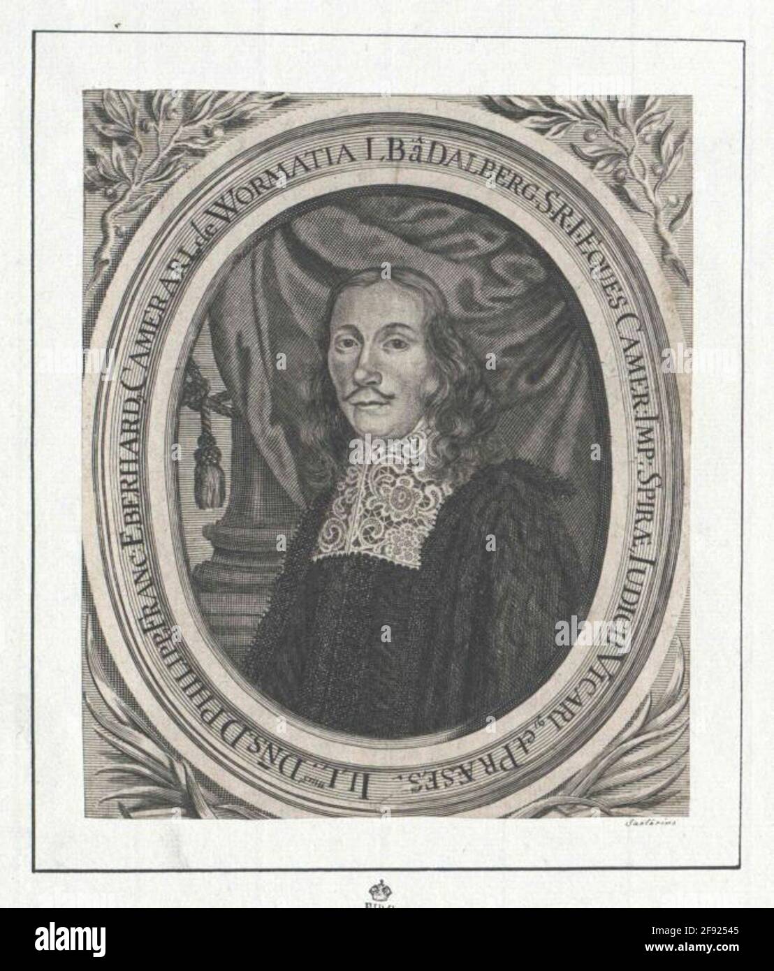 Dalberg, Philipp Franz Eberhard Freiherr von. Stockfoto