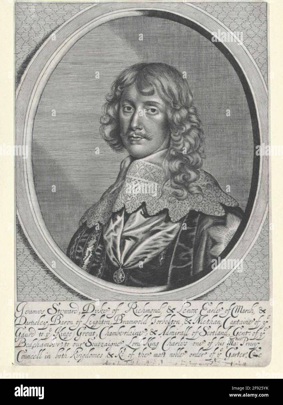 Stuart, James Duke of Lennox Duke of Richmond . Stockfoto