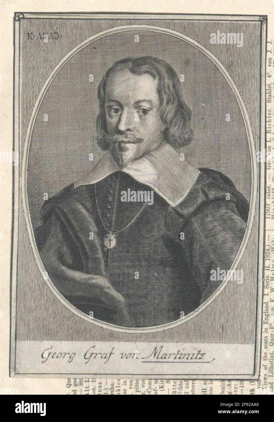 Martinitz, Georg Adam Graf von. Stockfoto
